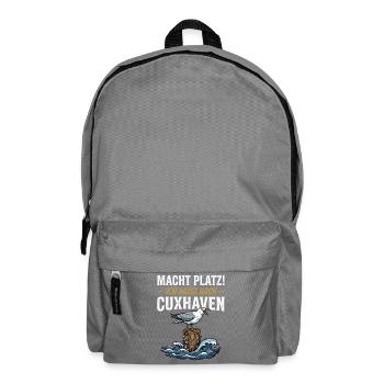 Cuxhaven Möwe Nordsee Maritim Vintage Spruch - Rucksack - Mittelgrau - Vorne