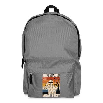 This is some Wrap Sheet lustige Mumie Halloween - Rucksack - Mittelgrau - Vorne