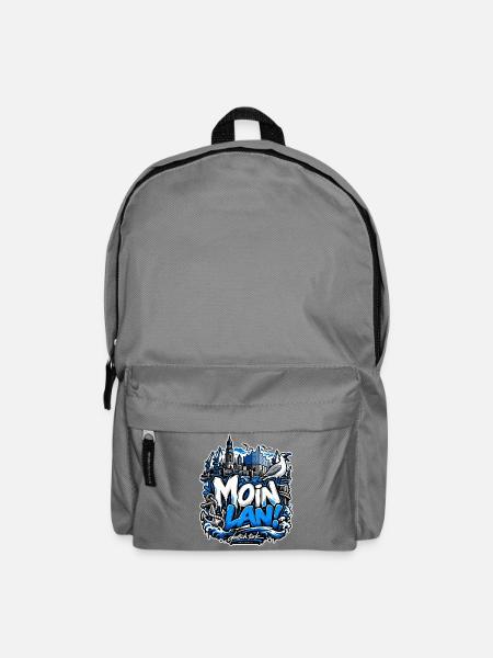 MOIN LAN! – Hamburg Streetwear - Rucksack - Mittelgrau