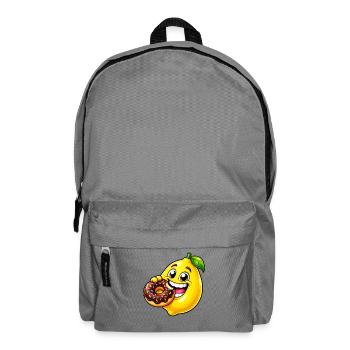 Süße Cartoon Zitrone Keks Dessert - Rucksack - Mittelgrau - Vorne