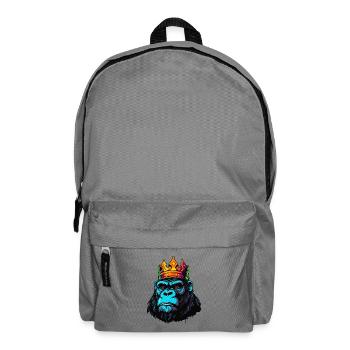 König Gorilla - Rucksack - Mittelgrau - Vorne