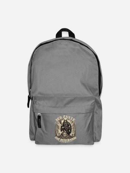 Teufelsbock mit Sense - Rucksack - Mittelgrau