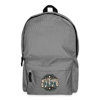 Waltklasse Papa Retro Vatertag Geschenk für Papa - Rucksack - Mittelgrau - Vorne
