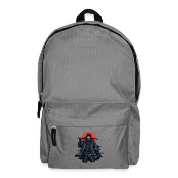 Schattendämon mit rotem Kreis - Rucksack - Mittelgrau - Vorne