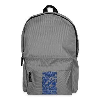 Was dich nicht umbringt, macht dich noch stärker.  - Rucksack - Mittelgrau - Vorne