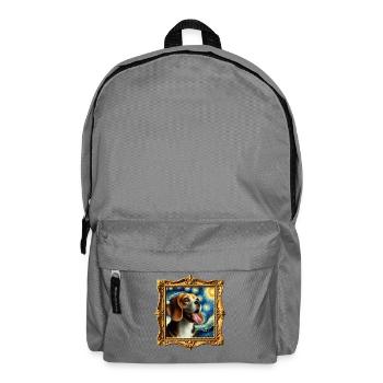 Beagle Starry Night - Rucksack - Mittelgrau - Vorne
