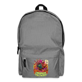 Thanksgiving Mathe Truthahn Panik Nerdwitz - Rucksack - Mittelgrau - Vorne