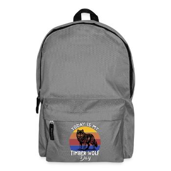 Grauwolf Timber Wolf - Rucksack - Mittelgrau - Vorne