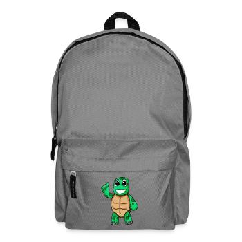 Schildkröte Motiv - Rucksack - Mittelgrau - Vorne