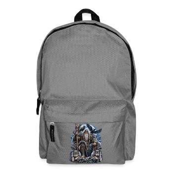 Odin – Allvater der nordischen Mythologie - Rucksack - Mittelgrau - Vorne