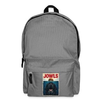 Jowls – Neufundländer Hund Newfie Papa Newfie Mama - Rucksack - Mittelgrau - Vorne