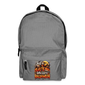 Just a Guy Who Loves Halloween - Rucksack - Mittelgrau - Vorne