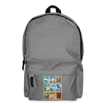 Argentinien Briefmarken - Rucksack - Mittelgrau - Vorne