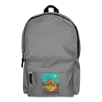 City Vintage Exeter Cathedral Devon England Sept - Rucksack - Mittelgrau - Vorne