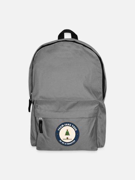 Team Fake Tree: In 12 Minuten wieder - Rucksack - Mittelgrau