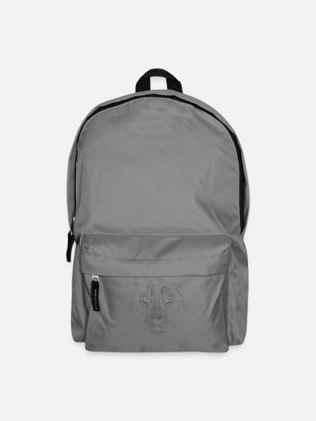 Dark Lion Face - Rucksack - Mittelgrau