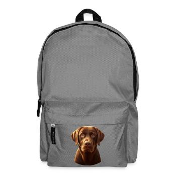 The beautiful brown Labrador 2.0 - Rucksack - Mittelgrau - Vorne