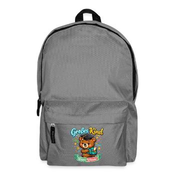 Kleines Wunder Bär Abschluss - Rucksack - Mittelgrau - Vorne