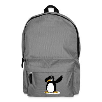 Dabbing Pinguin Funny Dance Geschenk - Rucksack - Mittelgrau - Vorne