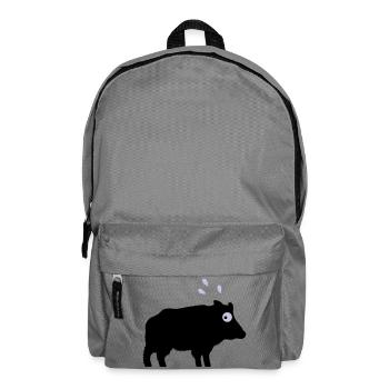 Angstschwitzendes Wildschwein - Rucksack - Mittelgrau - Vorne