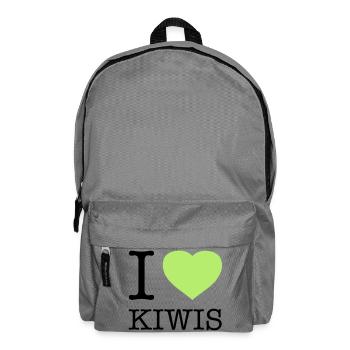 I LOVE KIWIS Kiwi - Backpack - elephant grey - Front