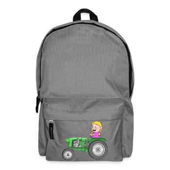 Traktor Kinder - Rucksack - Mittelgrau - Vorne