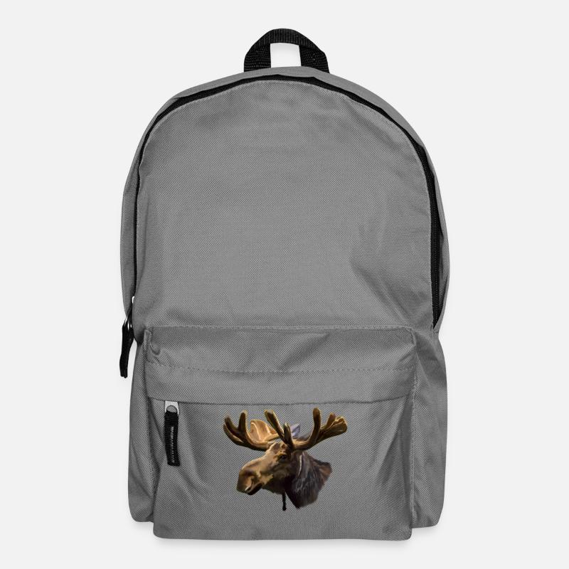 Elch - Rucksack - Mittelgrau