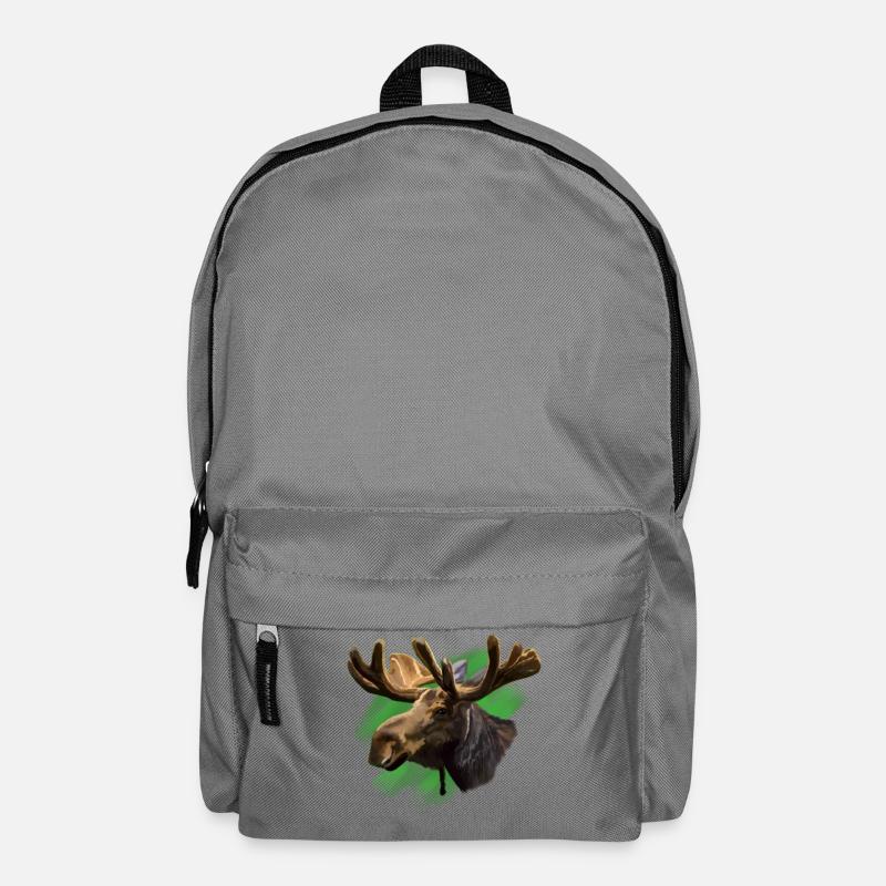 Elch - Rucksack - Mittelgrau