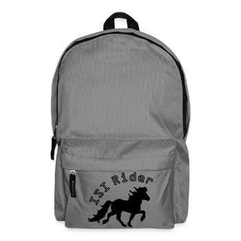 Cool Icelandic Horse, ISI Rider - Backpack - elephant grey - Front