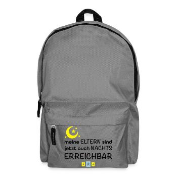 lustige Babysprüche - Rucksack - Mittelgrau - Vorne