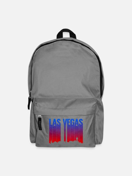 Las Vegas Gradient Skyline Silhouette - Rucksack - Mittelgrau