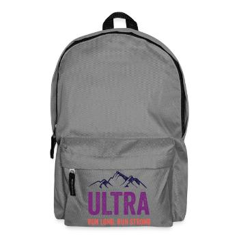 Ultra Running - Lauf lang. Laufen Sie stark. - Rucksack - Mittelgrau - Vorne