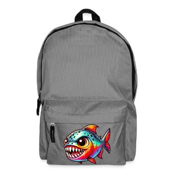 Piranha - Backpack - elephant grey - Front