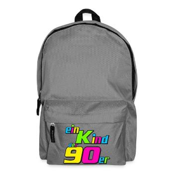 90s Party , Theme Party , 90s Child (25) - Backpack - elephant grey - Front