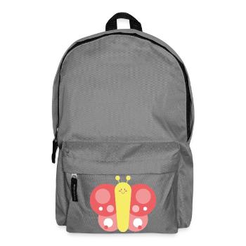 Tender and stylized butterfly - Backpack - elephant grey - Front