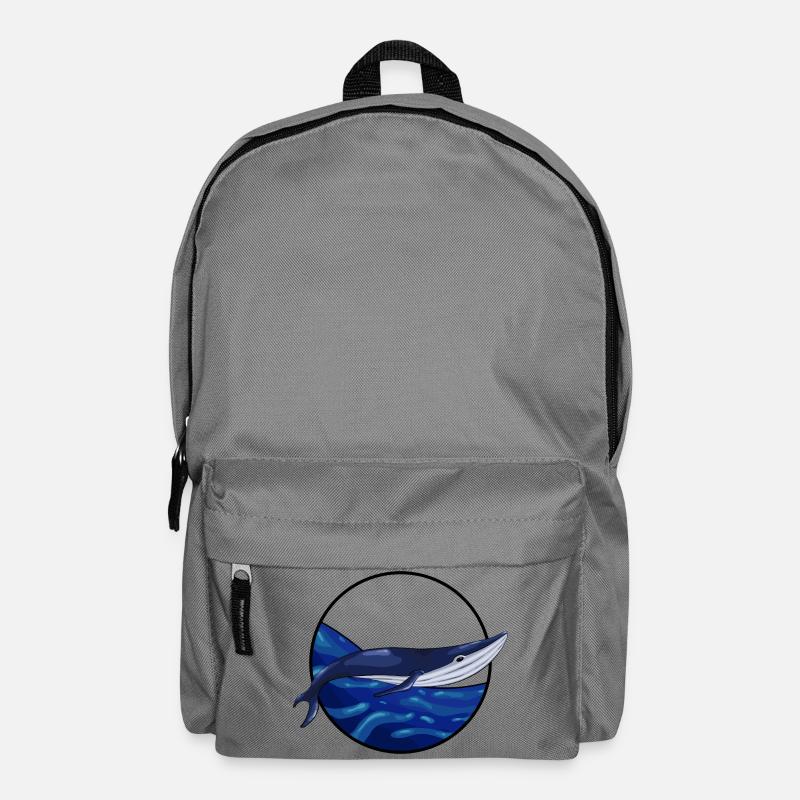 Baleine bleue en nage - Sac à dos - gris éléphant
