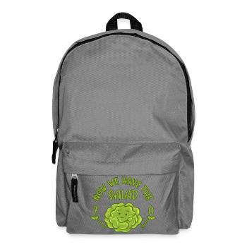 70. Geburtstag - Now we have the salad 70 - Rucksack - Mittelgrau - Vorne