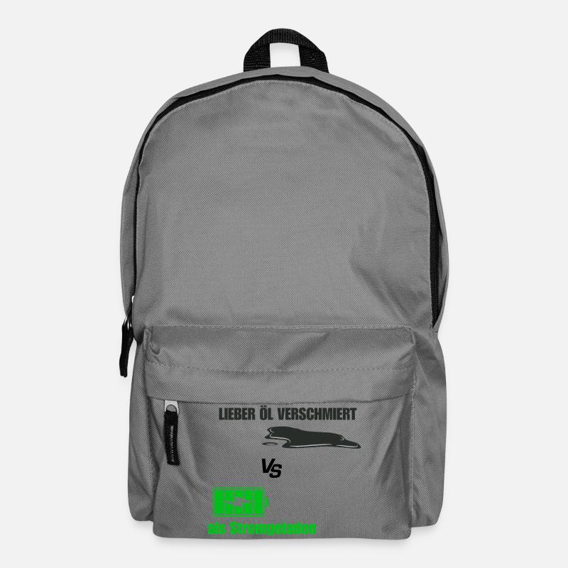 Oil smeared - Backpack - elephant grey