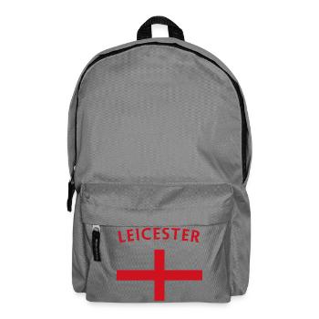 Leicester Flag Design for Fans - Backpack - elephant grey - Front