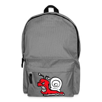 Snail Evil Angry Attack Teeth Grinding Sour - Backpack - elephant grey - Front