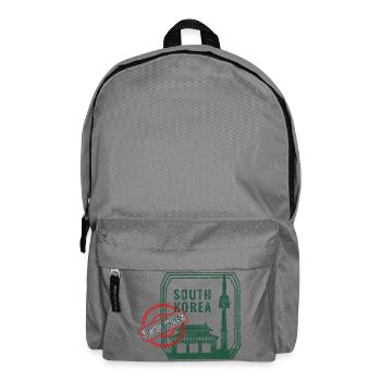 South Korea Souvenir – I Was There Design - Backpack - elephant grey - Front