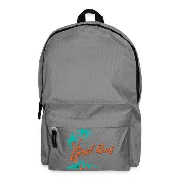 Coral Reef Palm Logo - Backpack - elephant grey - Front