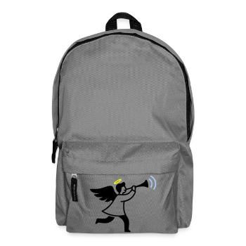 Engel mit Trompete - Rucksack - Mittelgrau - Vorne