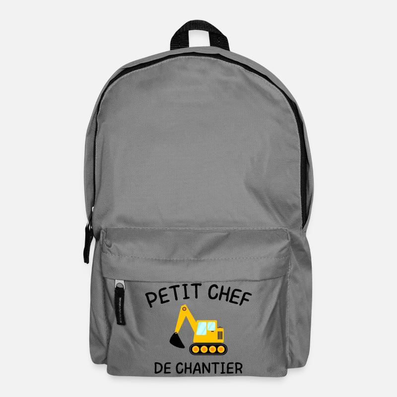 Small Site Manager Construction Machinery Excavator - Backpack - elephant grey