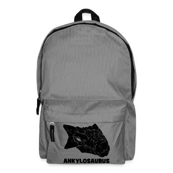 Ankylosaurus Fossil Skull - Backpack - elephant grey - Front