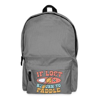 Stand Up Paddle If Lost Return To Paddle - Rucksack - Mittelgrau - Vorne