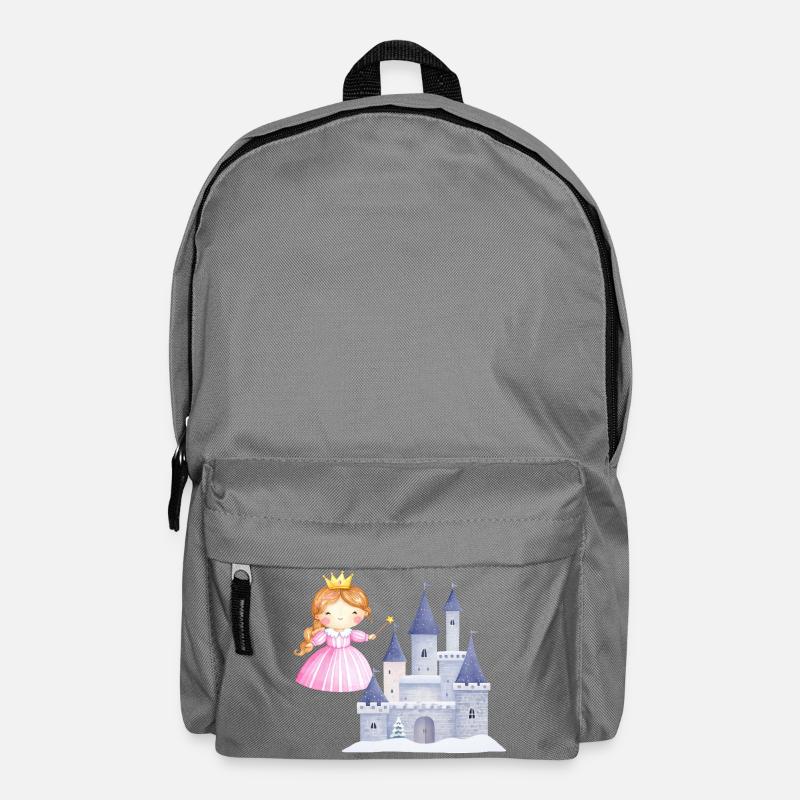 Princess in front of snow castle - Backpack - elephant grey