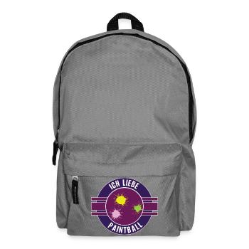 Ich Liebe Paintball Paintballerin Paintballer Team - Rucksack - Mittelgrau - Vorne