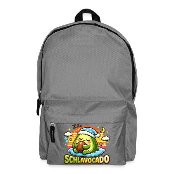  SCHLAFAVOCADO Müde Avocado Im Schlafanzug Mit - Rucksack - Mittelgrau - Vorne