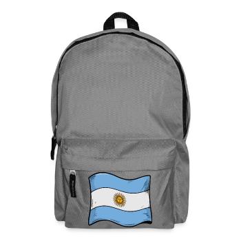 Argentine Sun Flag Art - Backpack - elephant grey - Front